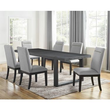 Yves Grey 9 Piece Dining Set