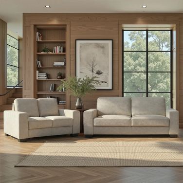 Yvonne Living Room Set with Track Arms In Tundra