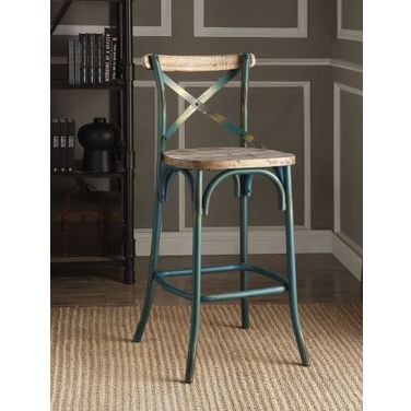 Zaire Antique Turquoise Bar Chair