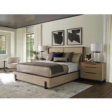 Zanzibar Barcelona Upholstered Bedroom Set In Tunis