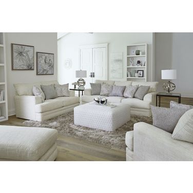 Zeller Cream 93 Inch Living Room Set