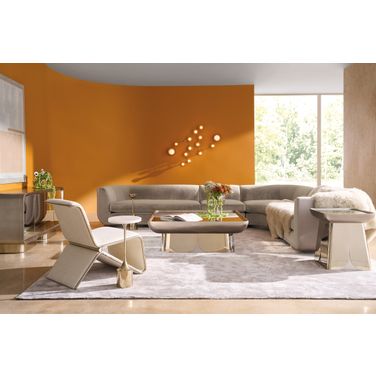 Zenith Occasional Table Set In Gray and Gold