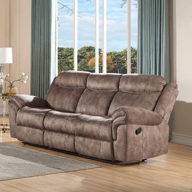 Zubaida Chocolate Glider Reclining Loveseat