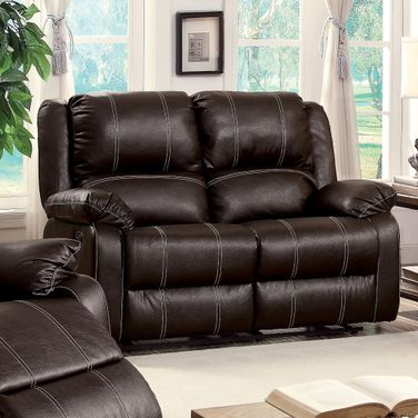 Zuriel Motion Loveseat In Brown