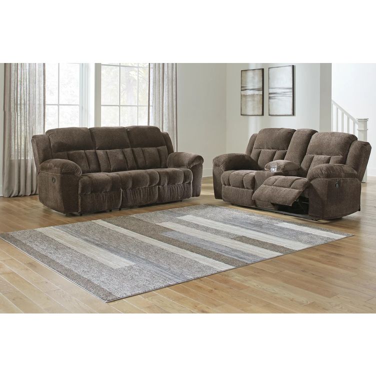 Frohn Reclining Living Room Set In Chocolate