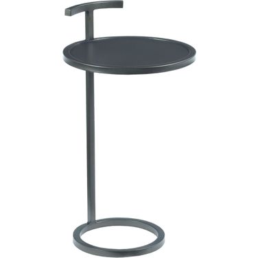 Hidden Treasures Gray Round Accent Table
