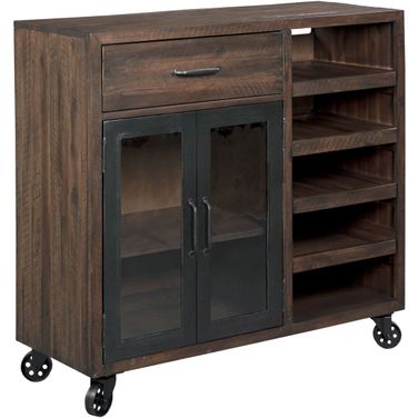 Hidden Treasures Brown Bar Trolley