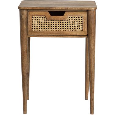 1-Drawer Accent/End Table In Tan and Brown