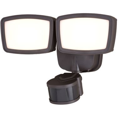 10.75 Inch 2L LED CCT Adj. Outdoor Motion Security Flood Light 240 Deg. In Bronze