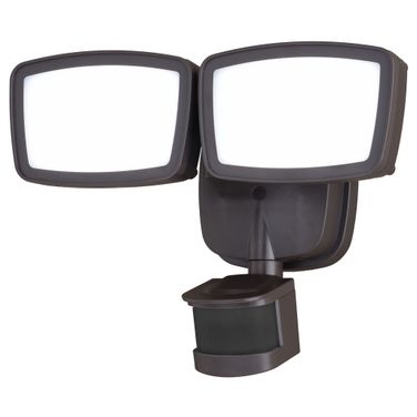 10.75 Inch 2L LED Outdoor Motion Sensor Security Flood Light 180 Deg. In Bronze