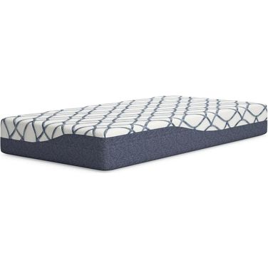 10 Inch Chime Elite 2.0 Twin Mattress In White and Blue
