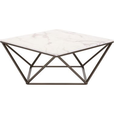 Tintern Coffee Table In White and Antique Bronze