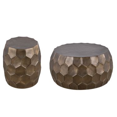 101 Occasional Table Set In Gold