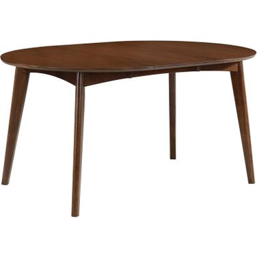 Jedda Oval Dining Table Dark Walnut