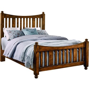 Maple Road Antique Amish King Poster Bed