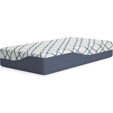 12 Inch Chime Elite 2.0 Twin Mattress In White and Blue