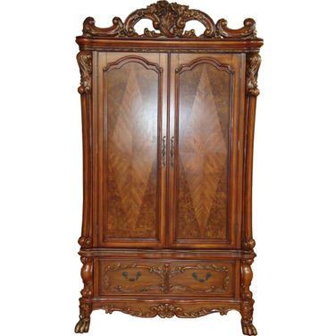 Dresden Cherry Oak Tv Armoire