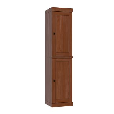 16.5 Inch Pantry Cabinet with Raised Panel Doors and Adjustable Shelves In Mocha