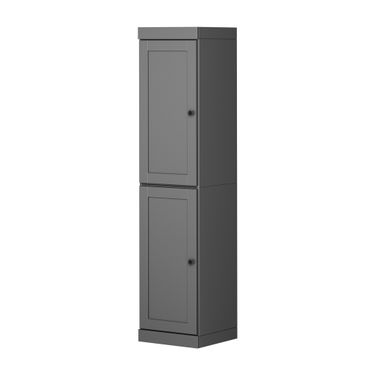 16.5 Inch Pantry Cabinet with Shaker Doors and Adjustable Shelves In Gray