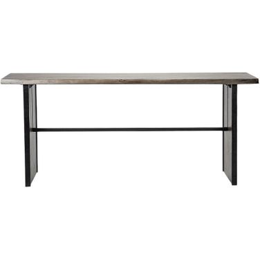 16 Inch Solid Wood Solid Console Table In Brown