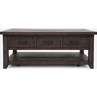 Madison County 48 Inch Harris 3 Drawer Coffee Table In Brown