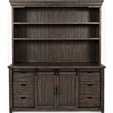 Madison County Hutch Server In Brown