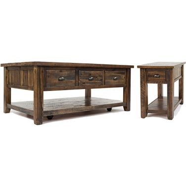 Artisan's Craft Dakota Oak Occasional Table Set