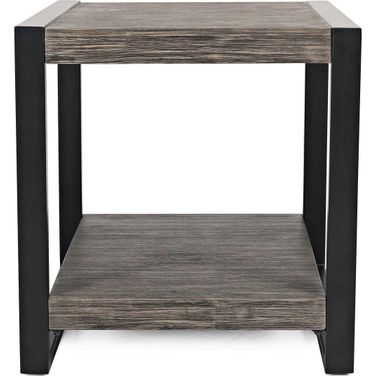 Pinnacle End Table In Gray