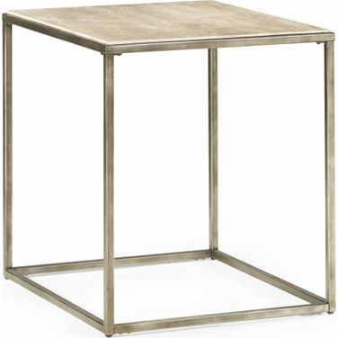 Modern Basics Natural Travertine Rectangular End Table