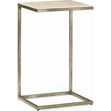 Modern Basics Natural Travertine Accent Table