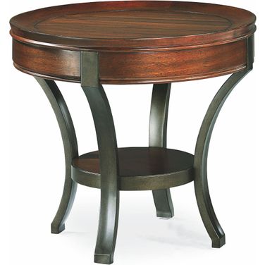 Sunset Valley Rich Mahogany Round End Table