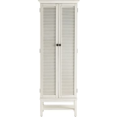 2-Door Tall Accent/Storage Cabinet In White