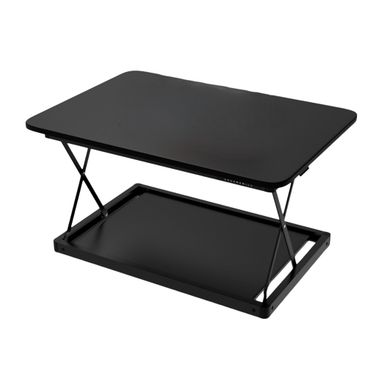 20 Inch Adjustable Stainless Steel Standing Desk Converter In Black