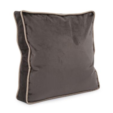 20 Inch Gusseted Pillow Bella Pewter - Down Insert