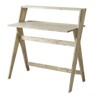 20 Inch Writing Desk In Natural Wood