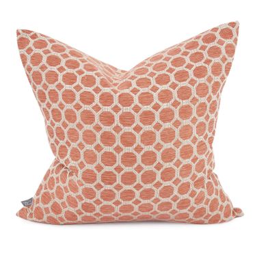 20 x 20 Pyth Coral Pillow - Down Insert
