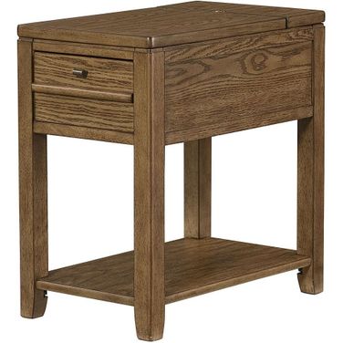 Chairsides Oak 1-Drawer Chairside Table