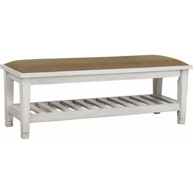 Franco Bench Brown and Antique White