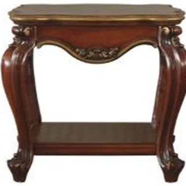 24 Inch Solid Wood Square End Table with Shelf In Oak