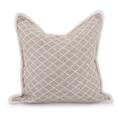 24 x 24 Pillow Grille In Natural - Down Insert