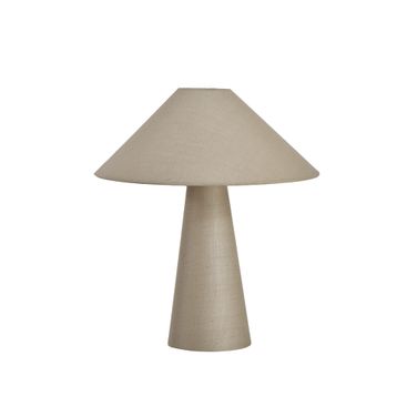 25 Watt Lumina Natural Linen Table Lamp In Natural