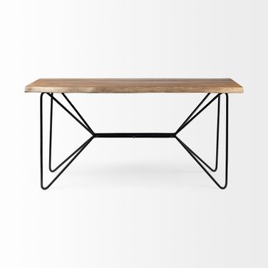 26 Inch Writing Desk In Black and Brown
