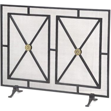 26796 Gray Paneled Firescreen