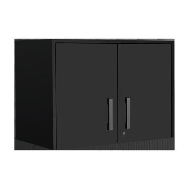 28 Inch Wall mounted Accent Cabinet with Four Shelves In Black