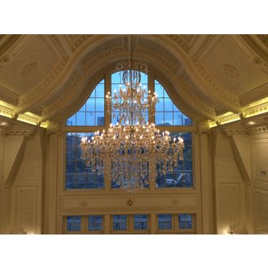 2800G96C/RC Maria Theresa 72" Chrome 85 Light Chandelier With Clear Royal Cut Crystal Trim