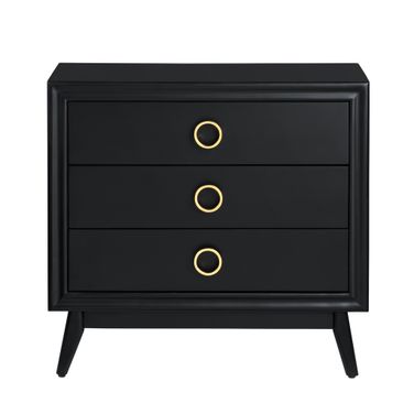 3-Drawer Accent Chest In Black