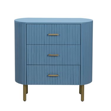 3-Drawer Accent Chest In Blue