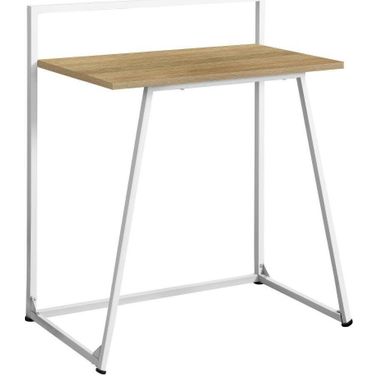 30 Inch Juvenile Computer Desk In Natural White Metal