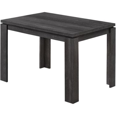 32 x 48 Inch Dining Table In Black Reclaimed Wood