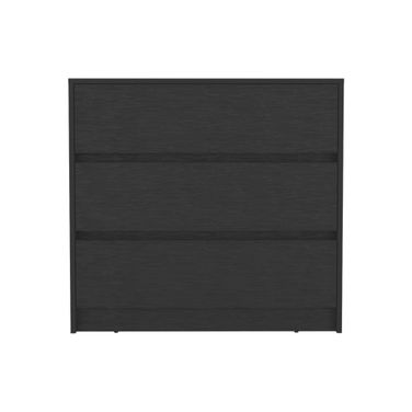33 Inch Three Drawer Dresser In Black